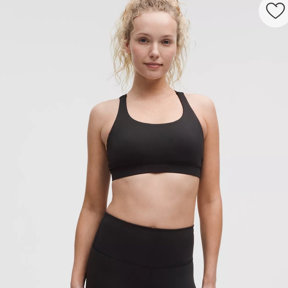 Lululemon Black Energy Sports Bra (Size: 8)